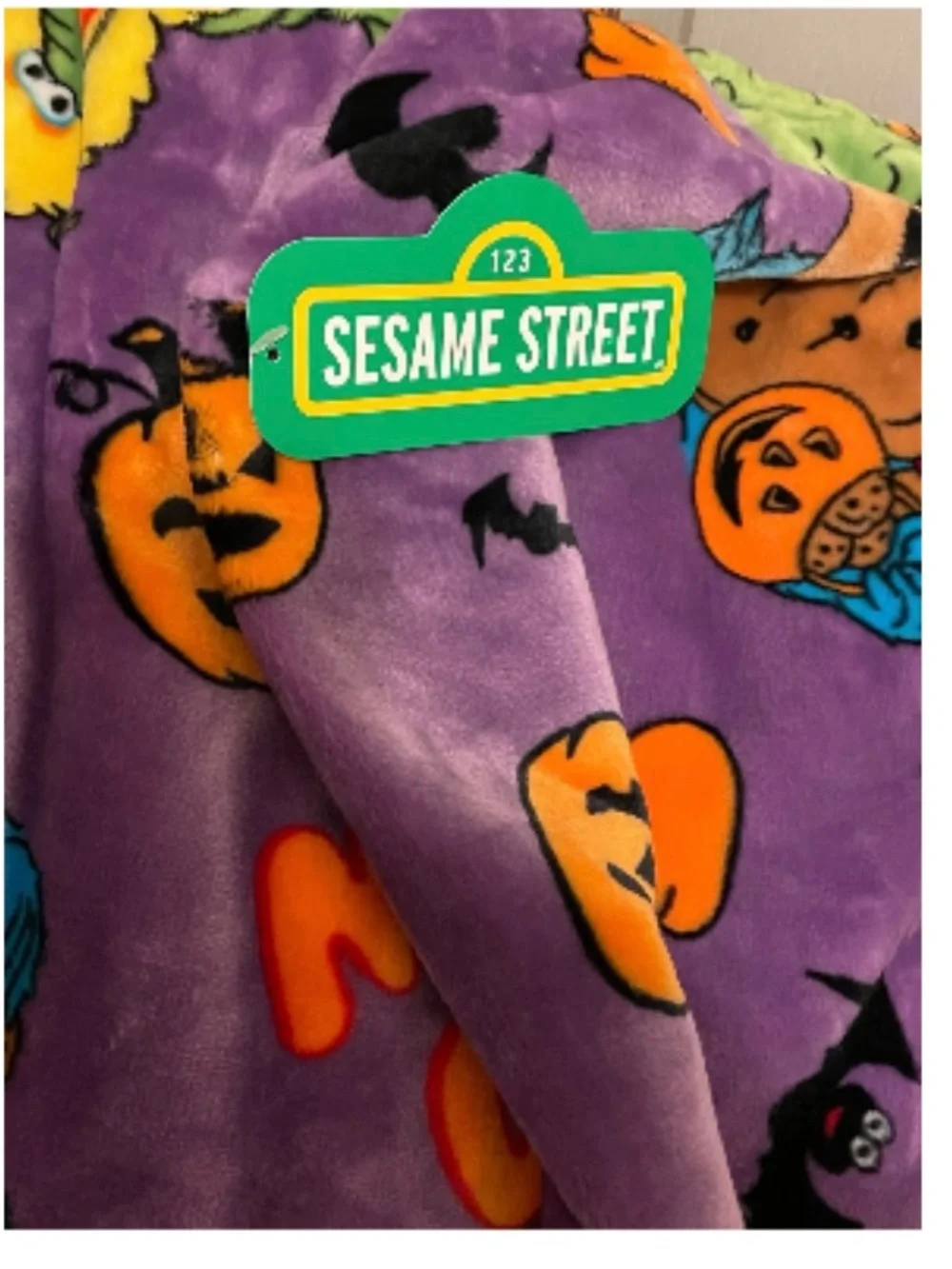 Brand new Sesame Street Halloween blanket